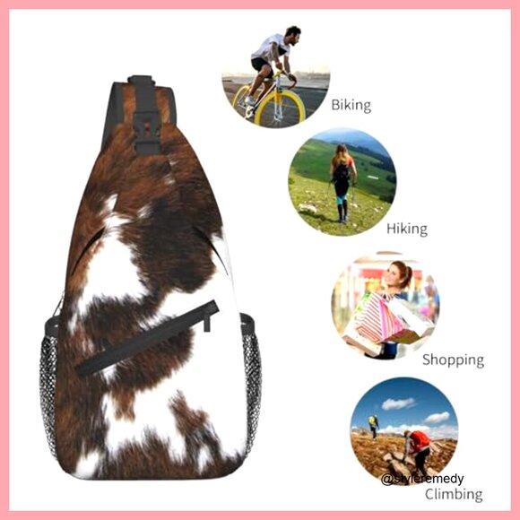 Polyester Sling Bag Crossbody Backpack Adjustable Strap Casual Daypack main image 6